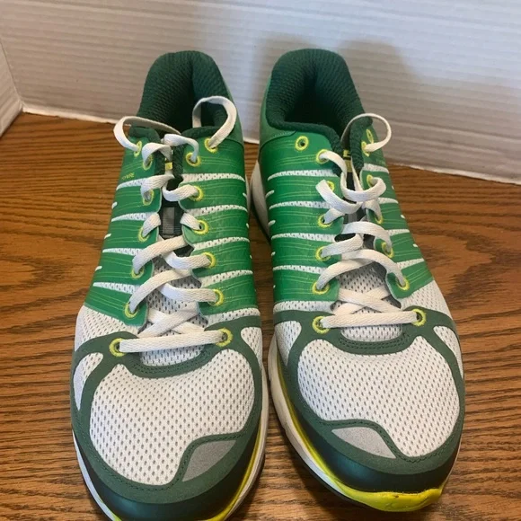 Nike Women’s 12 Green White & Yellow Athletic Running Shoes - Picture 3 of 14